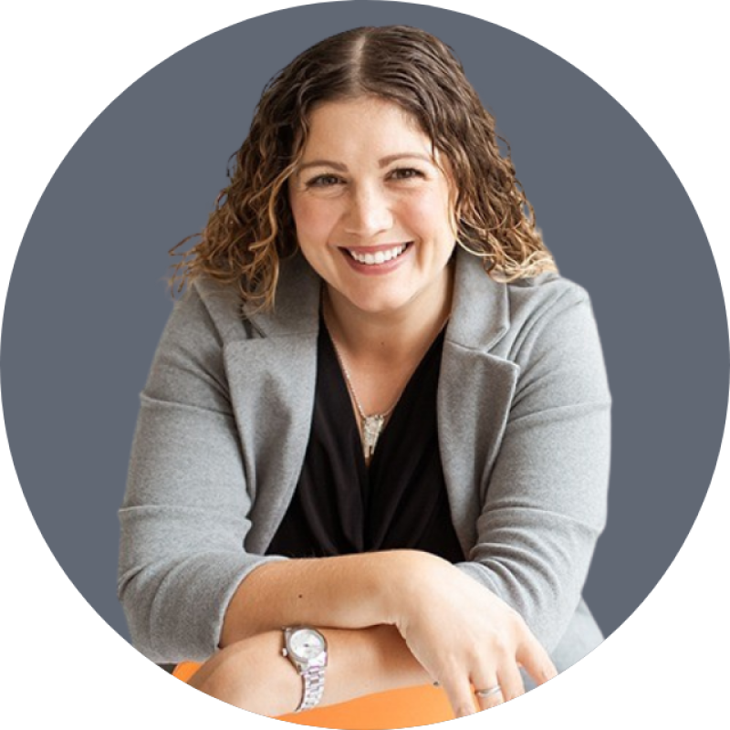 Headshot of Kate DiLeo, CEO, Kate DiLeo Branding