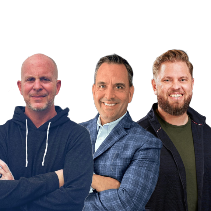 Headshot of ADAM JAY, DALE ZWIZINSKI, JAKE RENI, Revenue Reimagined